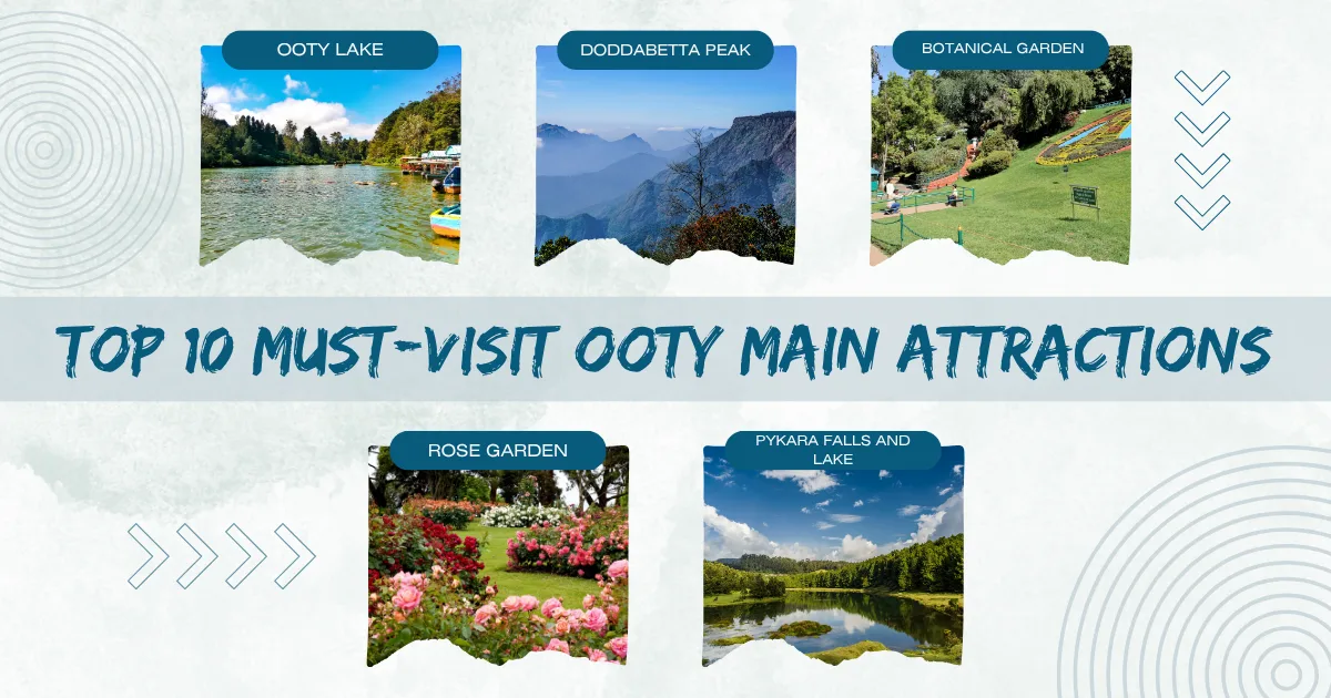 Top 10 Must-Visit Ooty Main Attractions